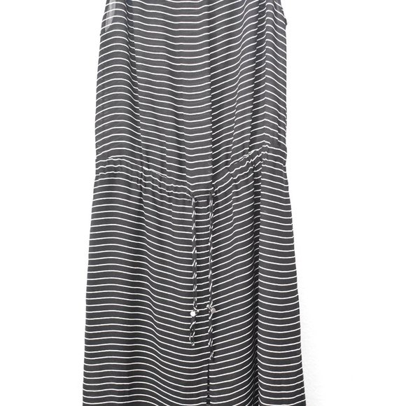A.L.C Silk Striped Halter Neck Maxi Dress - Picture 10 of 14